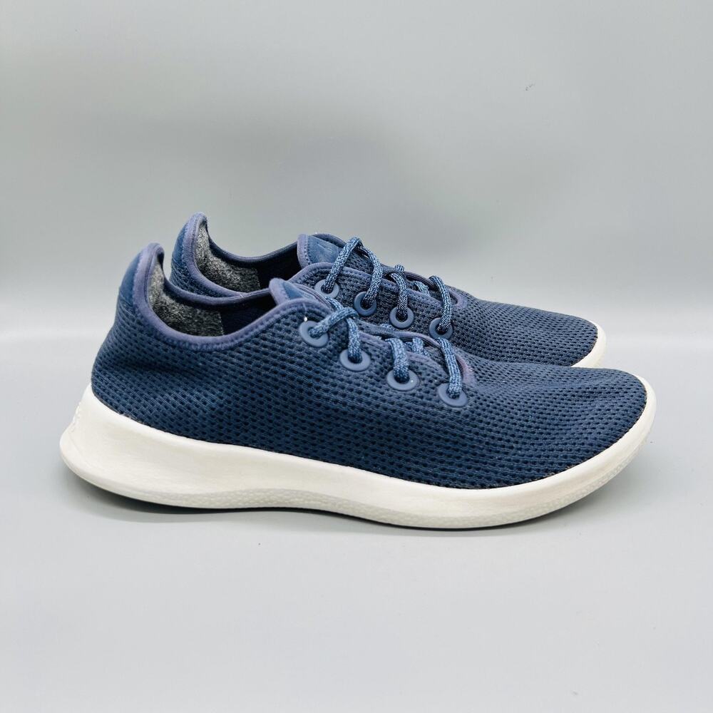 Allbirds Shoes Mens 9 Blue Low Top Tree Runner Walking Athletic Sneakers Comfort